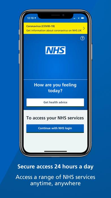 Download the NHS App from Google Play Store or Apple Store